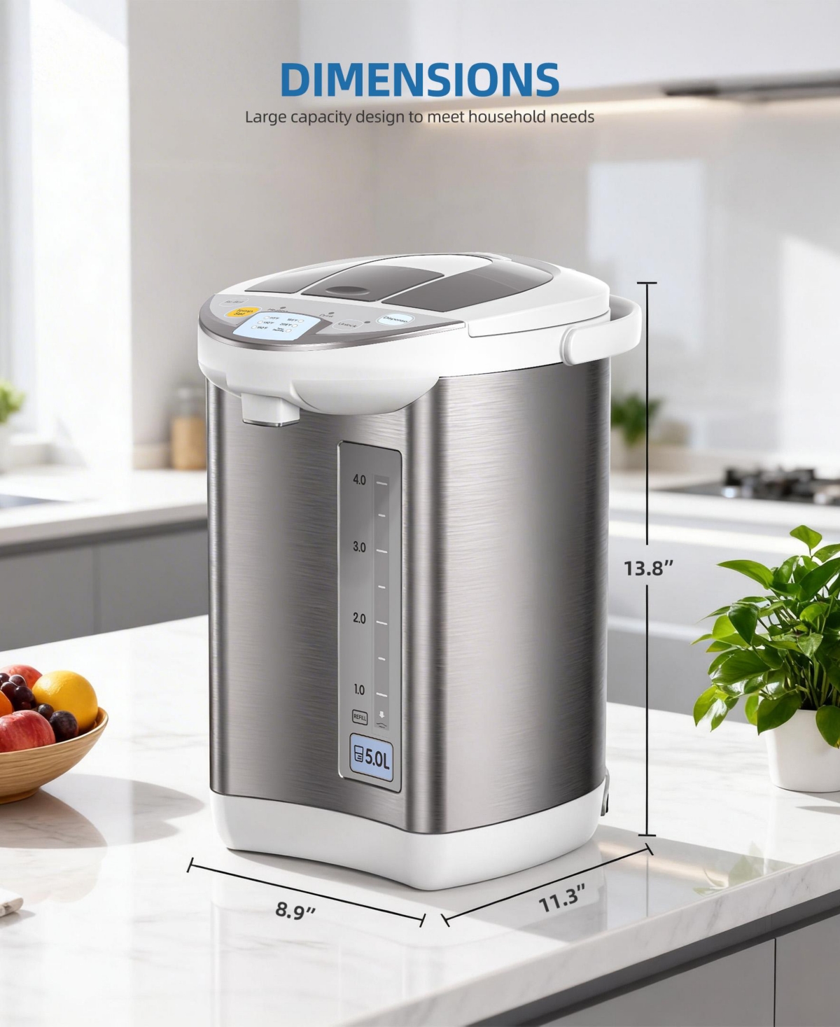 44 lbs Portable Countertop Ice Maker Machine with Scoop