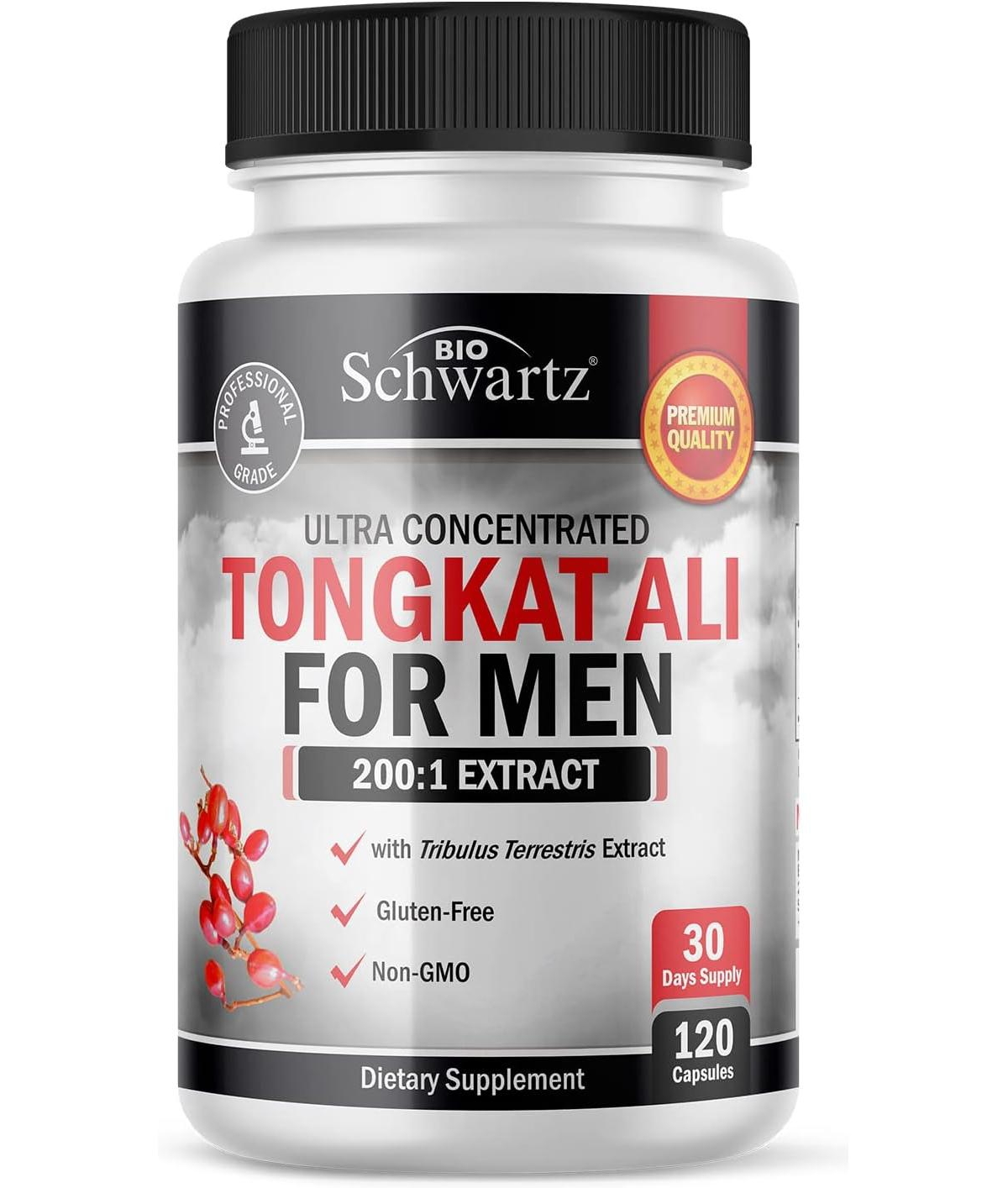 Tongkat Ali for Men 1020mg - Natural Men's Health Support - Gluten-Free, Non-gmo - 120 Count