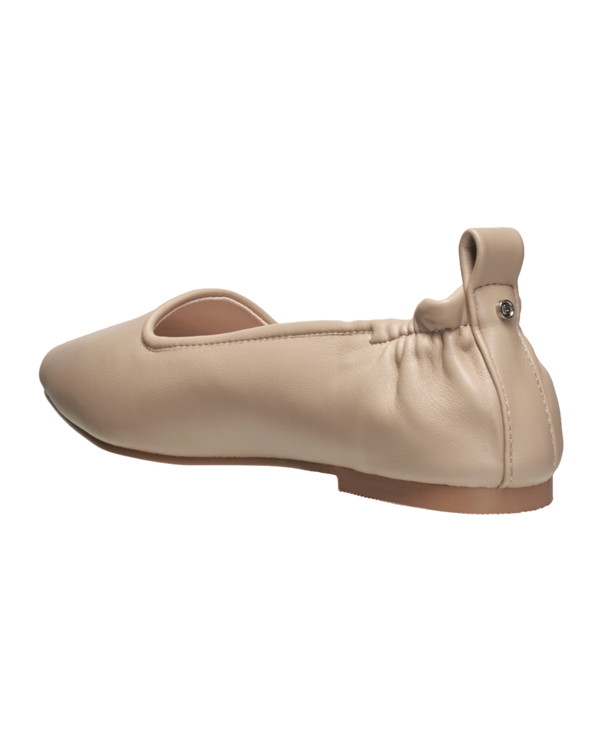 French Connection Women's Emee Closed Toe Slip-On Flats - Cement- Faux Leather