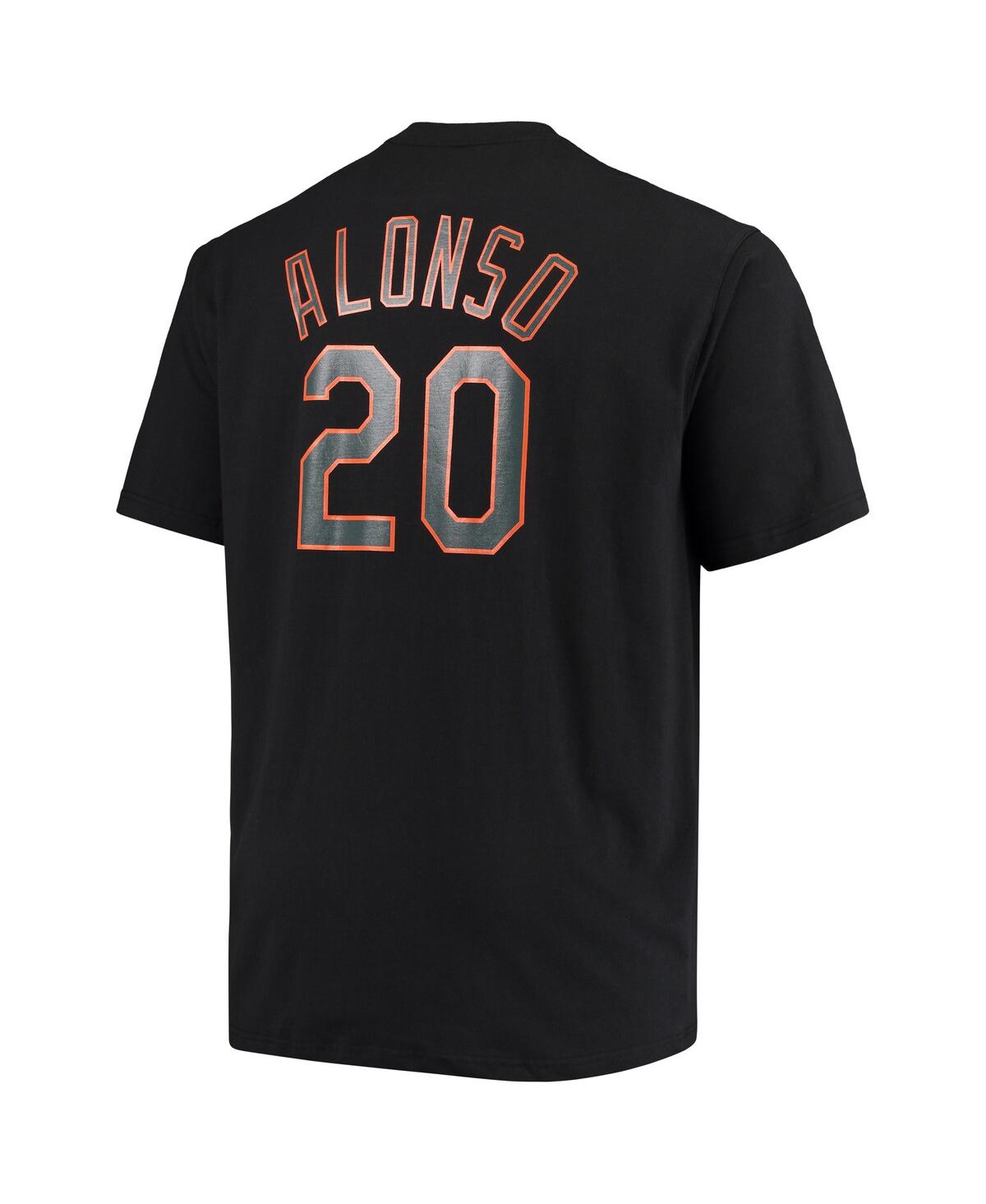 Men's Fanatics Pete AlonsoNew York Mets Big and Tall Wordmark Name and Number T-shirt - Black