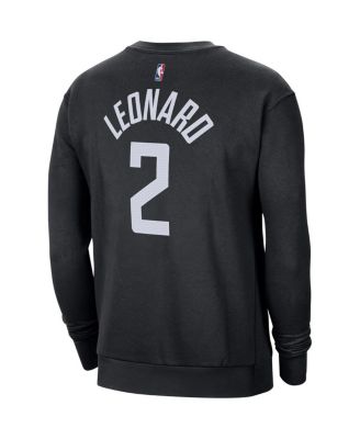 Men's Kawhi Leonard Black LA Clippers Statement Name and Number Pullover Sweatshirt