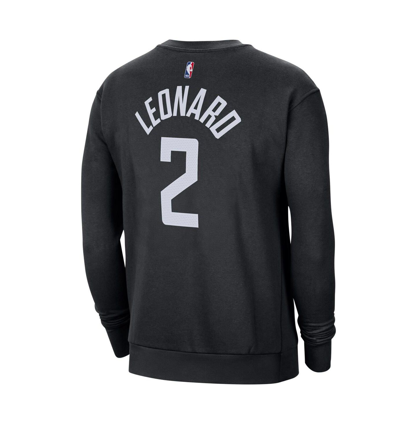 Мужская толстовка Jordan Kawhi Leonard Black LA Clippers Statement Name and Number Pullover — фото 3
