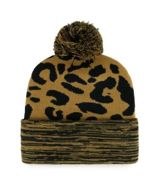 Women's Tan Dallas Cowboys Rosette Cuffed Knit Hat with Pom