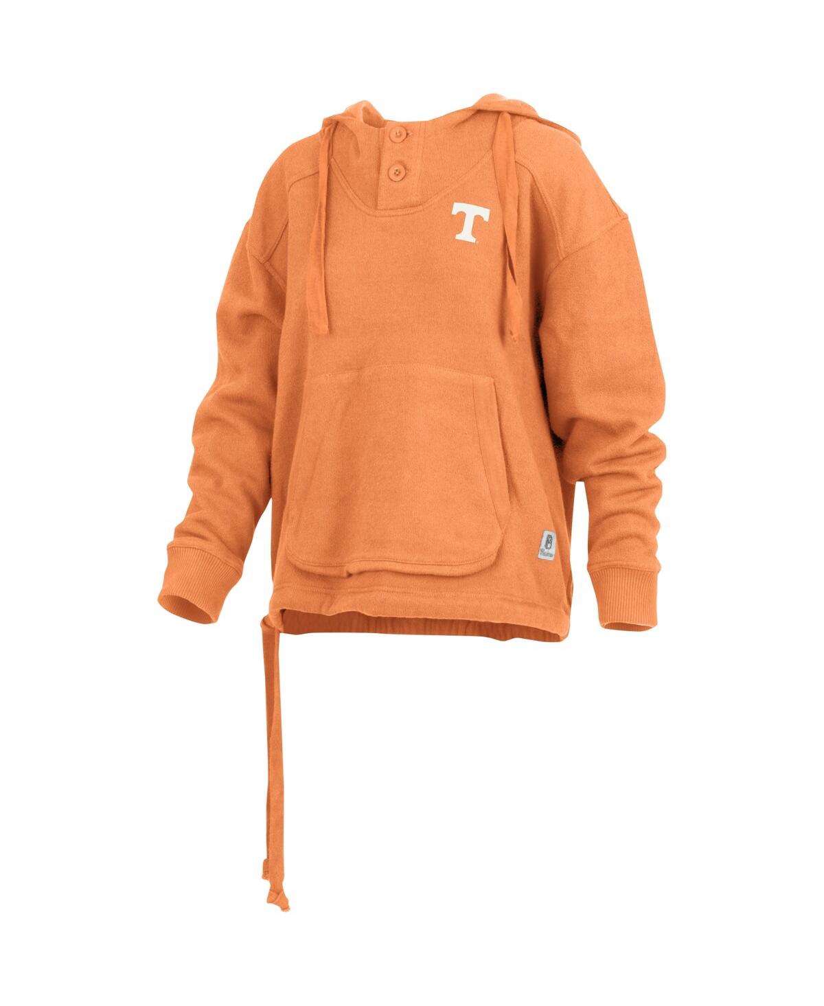 PRESSBOX WOMEN'S PRESSBOX TENNESSEE ORANGE TENNESSEE VOLUNTEERS AMORE KEISHA BUTTON PULLOVER HOODIE 