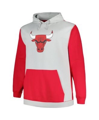 Men's Red, Silver Chicago Bulls Big and Tall Primary Arctic Pullover Hoodie