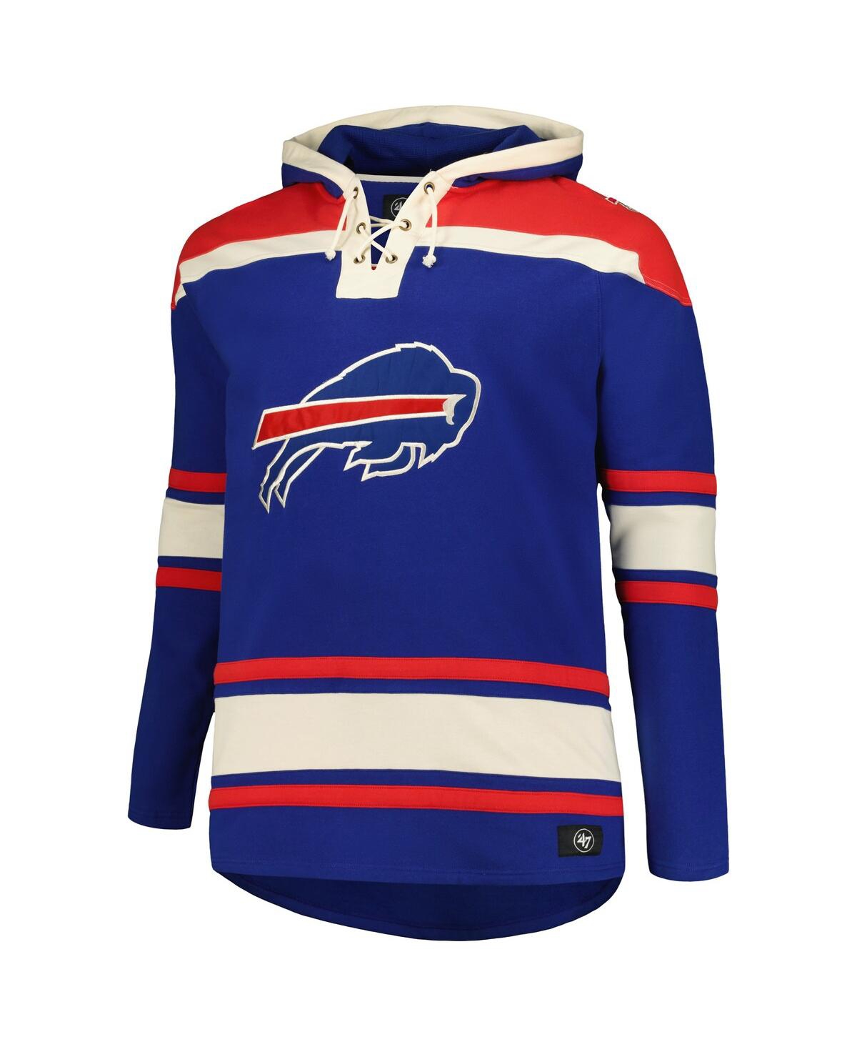 Shop 47 Brand Men's ' Royal Buffalo Bills Big And Tall Superior Lacer Pullover Hoodie