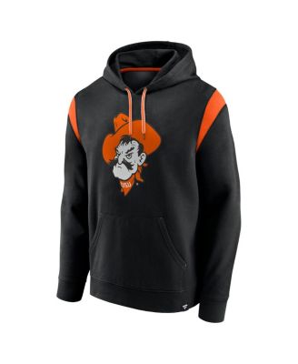 Men's Black Oklahoma State Cowboys Gym Rat Pullover Hoodie