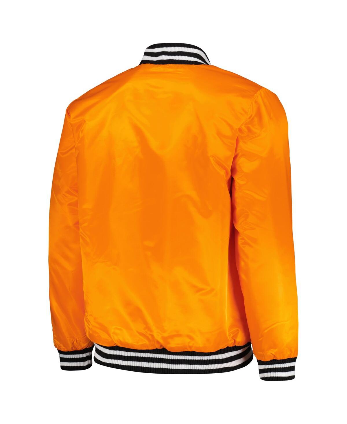 Men's StarterSan Francisco Giants Cross Bronx Fashion Satin Full-Snap Varsity Jacket - Orange