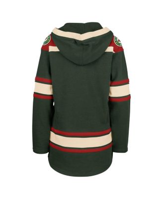 Women's Green Minnesota Wild Superior Lacer Pullover Hoodie