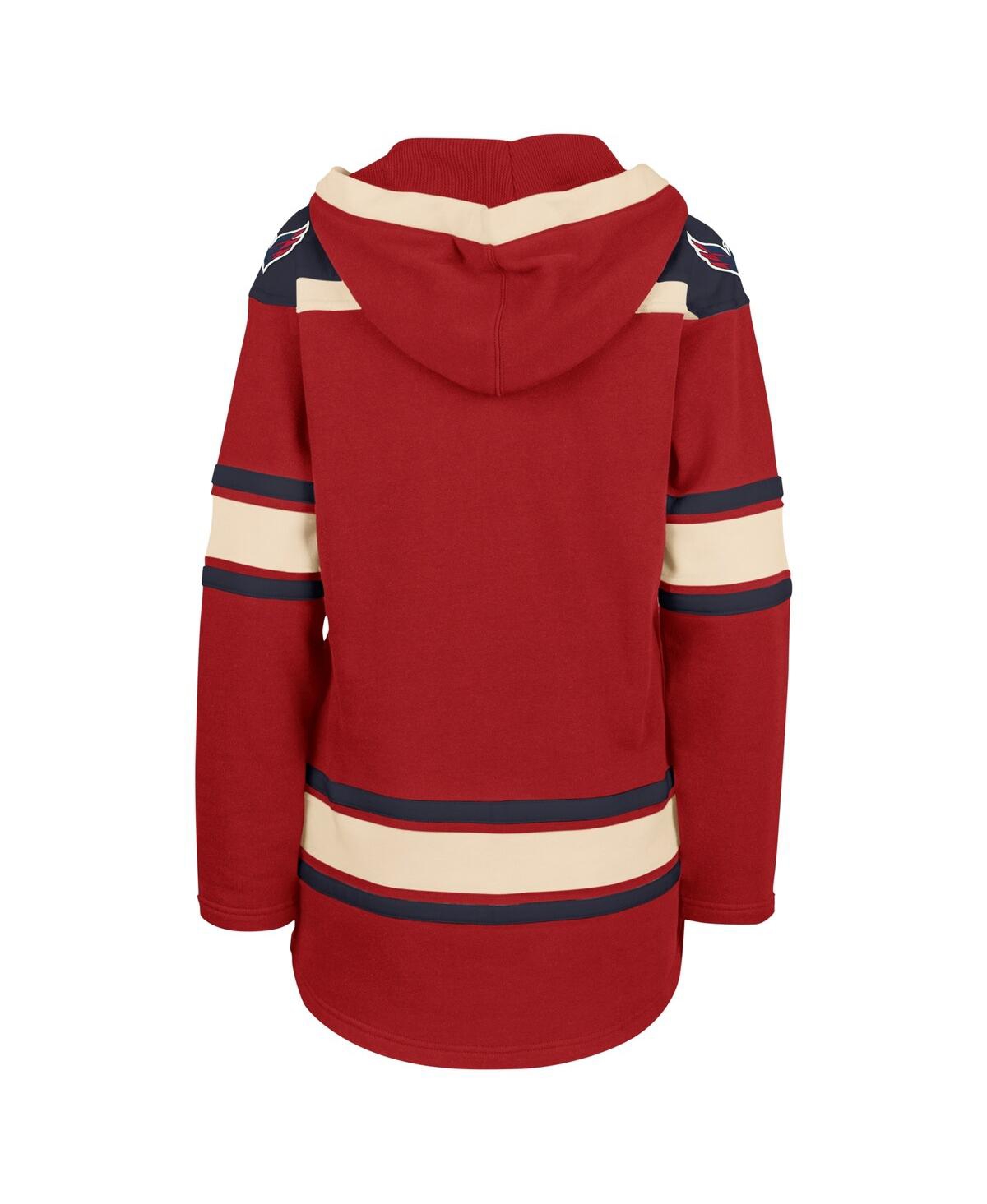 Women's '47 BrandWashington Capitals Superior Lacer Pullover Hoodie - Red