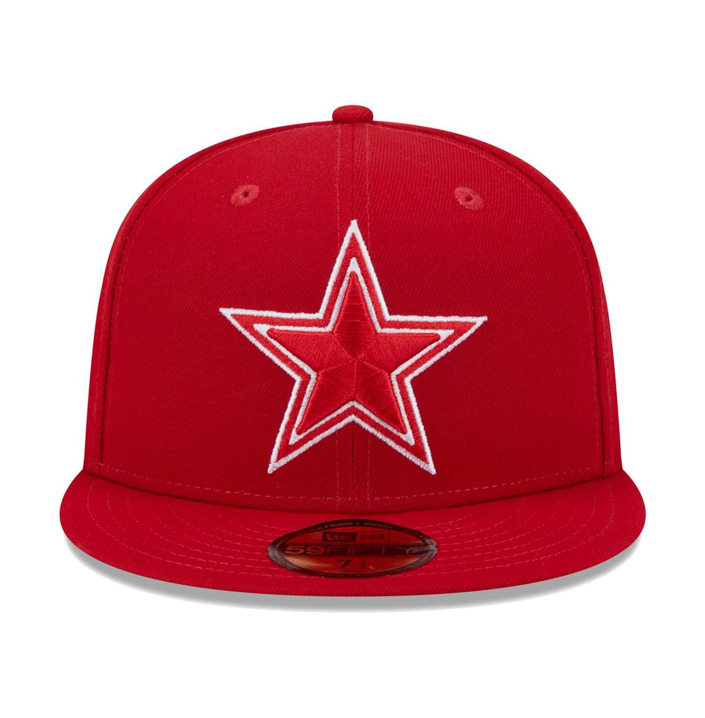 Мужская кепка New Era Scarlet Dallas Cowboys Super Bowl XXVII Main Patch 59FIFTY Fitted Hat — фото 4