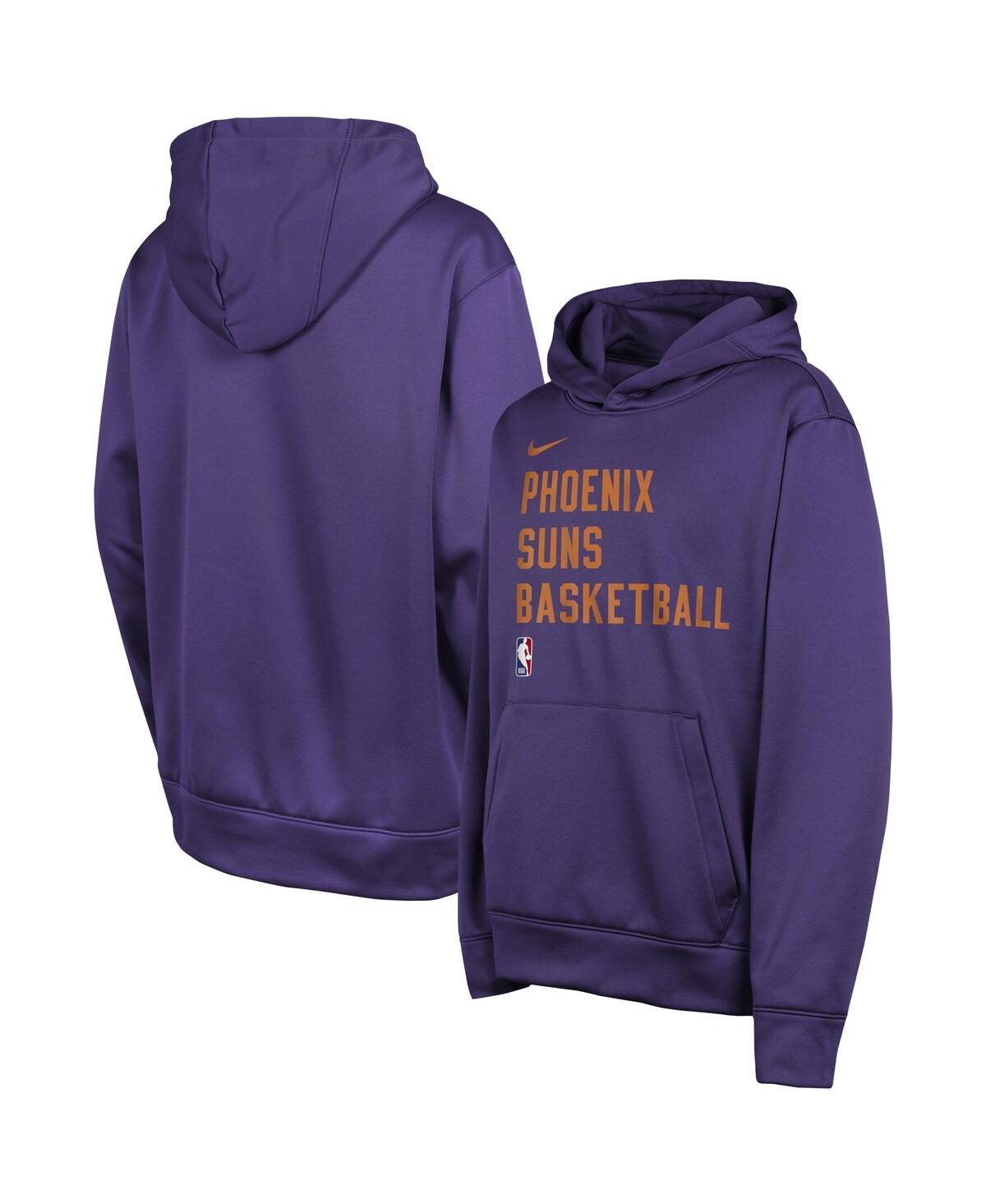 Shop Nike Big Boys  Purple Phoenix Suns Spotlight Performance Pullover Hoodie