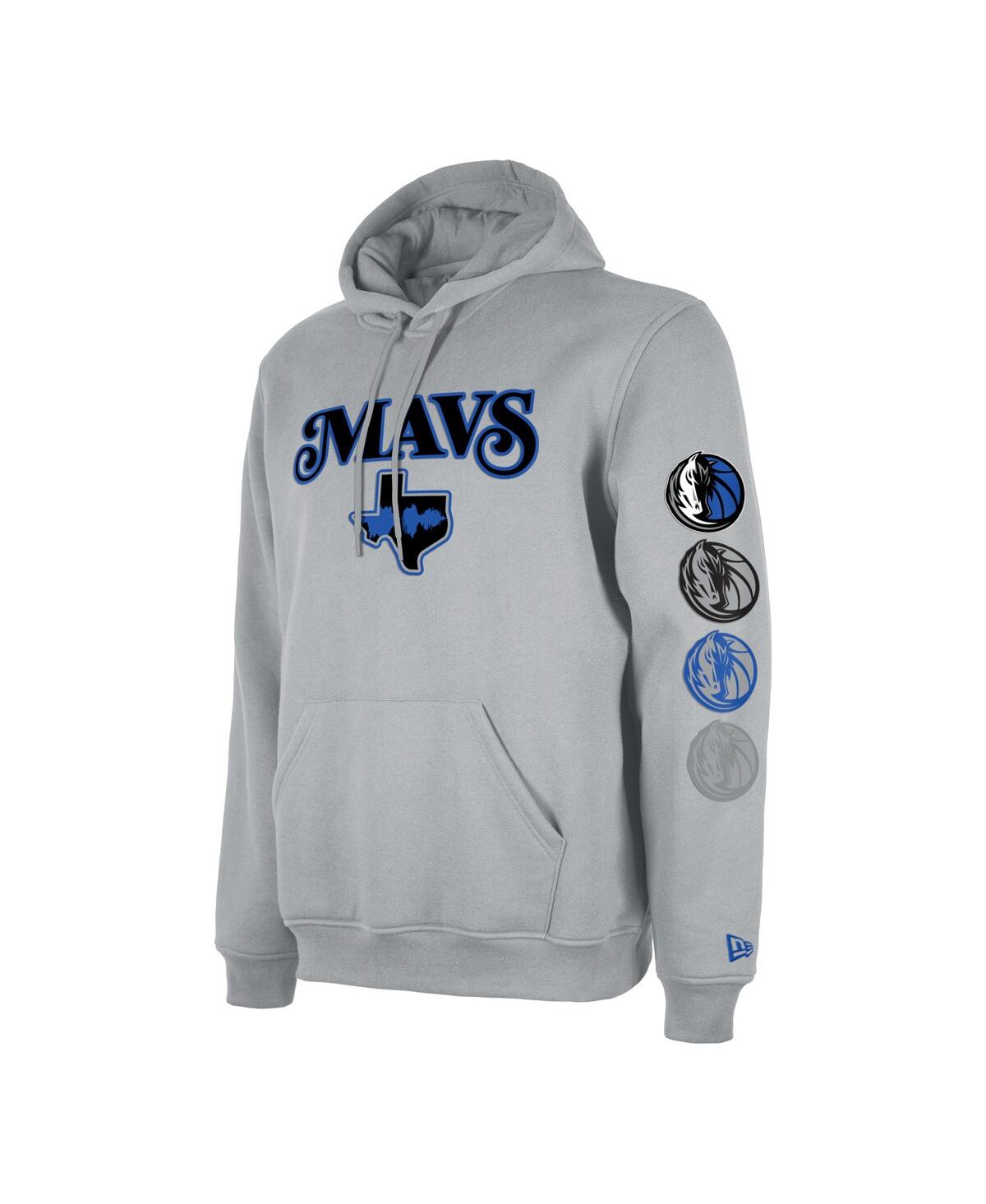 Shop New Era Men's  Gray Dallas Mavericks 2023/24 City Edition Pullover Hoodie