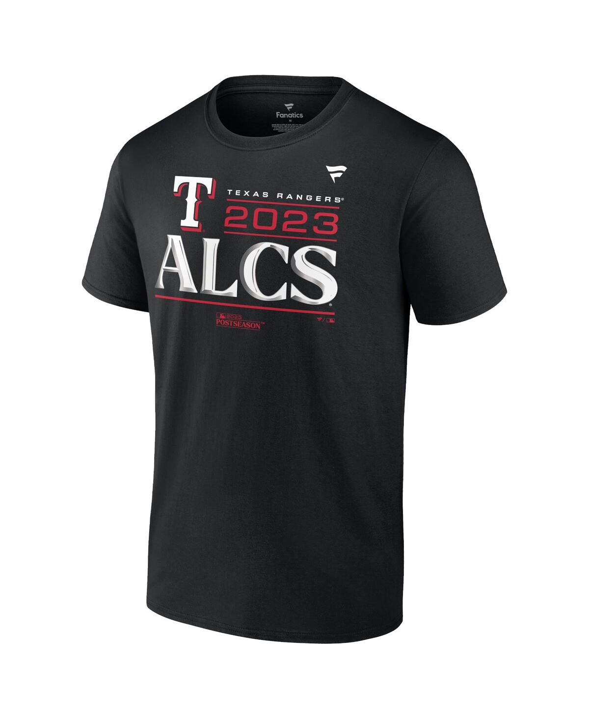 Men's FanaticsTexas Rangers 2023 Division Series Winner Locker Room Big and Tall T-shirt - Black