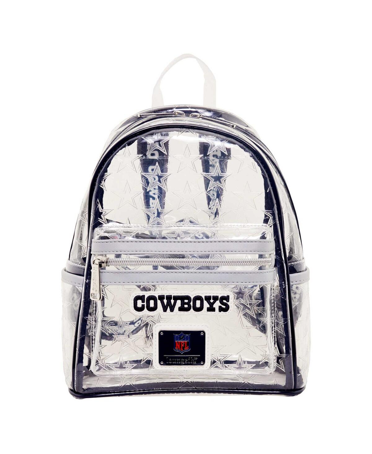 Loungefly Men's And Women's  Dallas Cowboys Clear Mini Backpack In Black