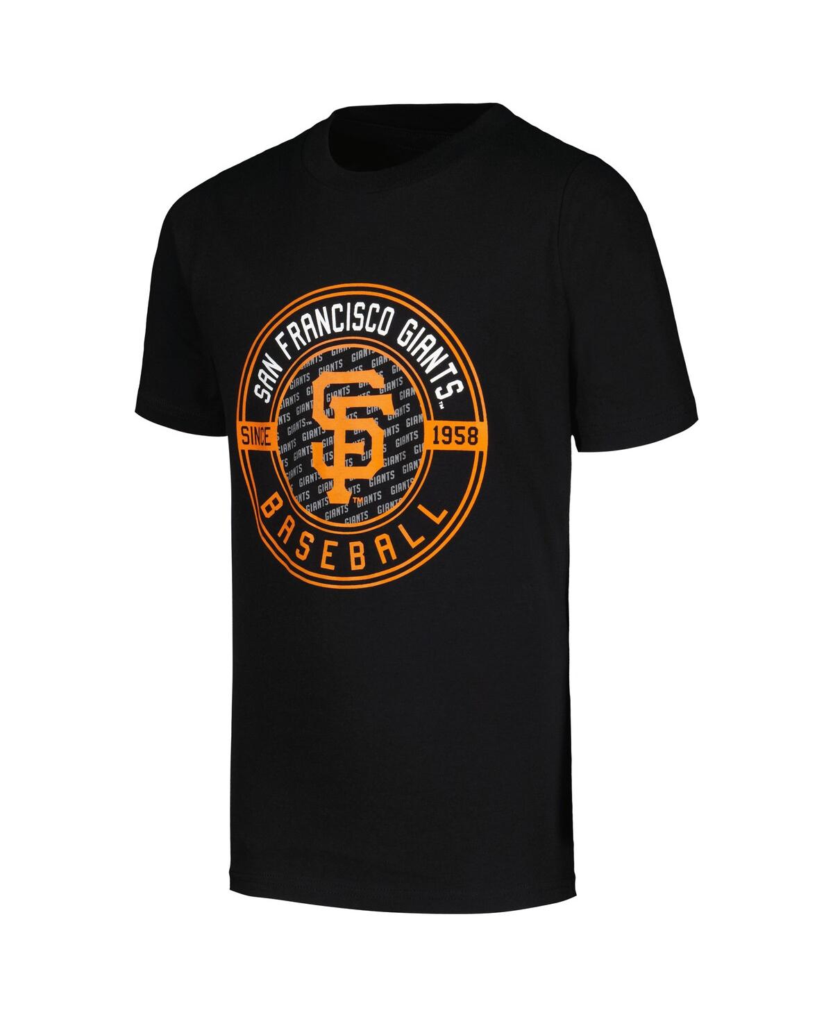Big Boys Stitches White San Francisco Giants T-shirt Combo Set - White