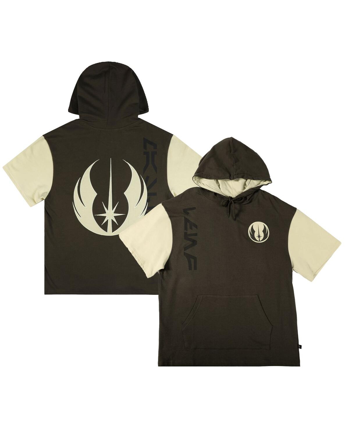 Men's and Women's Heroes & Villains Olive Star Wars Jedi Master Short Sleeve Pullover Hoodie - Olive