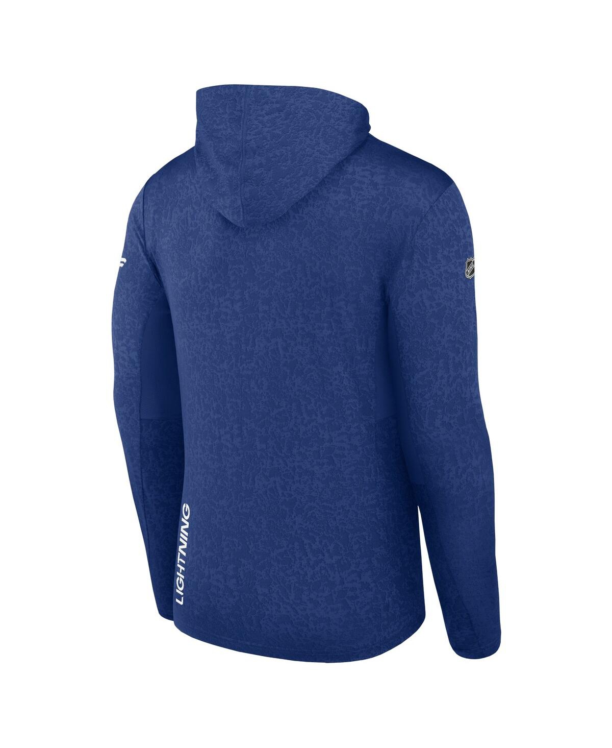Fanatics Men's  Blue Tampa Bay Lightning Authentic Pro Lightweight Pullover Hoodie In Blue