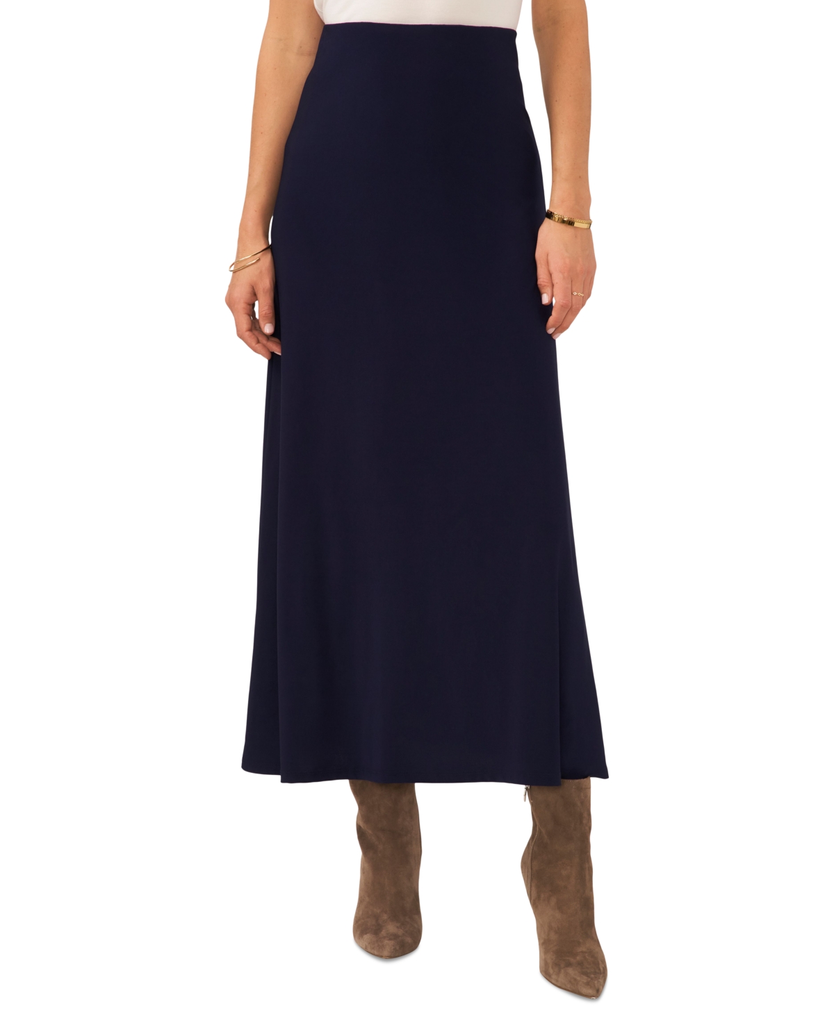 Vince Camuto Women's Solid Pull On Skirt In Classic Navy