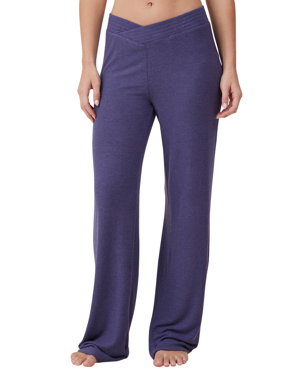Cotton On Women's Super Soft V Front Pants In Midnight Rain