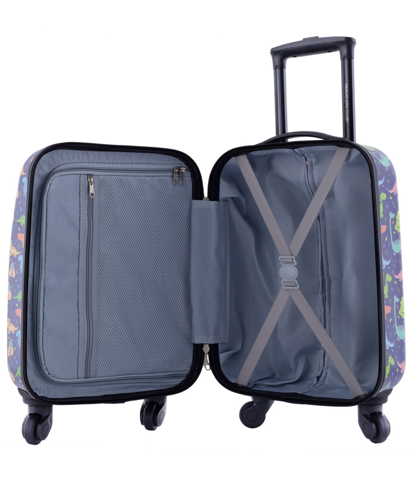 Детские чемоданы Travelers Club Hard Side Carry-On Spinner 5 Piece Luggage Set, цвет: Dino — фото 7