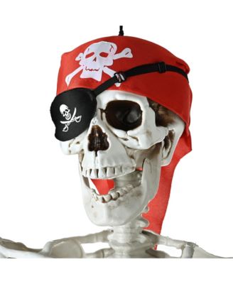 2PCS Pirate Life Size Skeleton Poseable Full Size Halloween Party Decoration Haunted House 2024