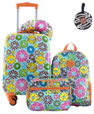 Kid's Hard Side Carry-On Spinner 5 Piece Luggage Set
