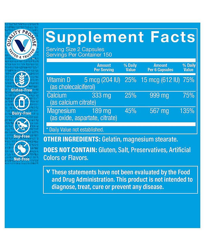 The Vitamin Shoppe Calcium Citrate with Magnesium & Vitamin D