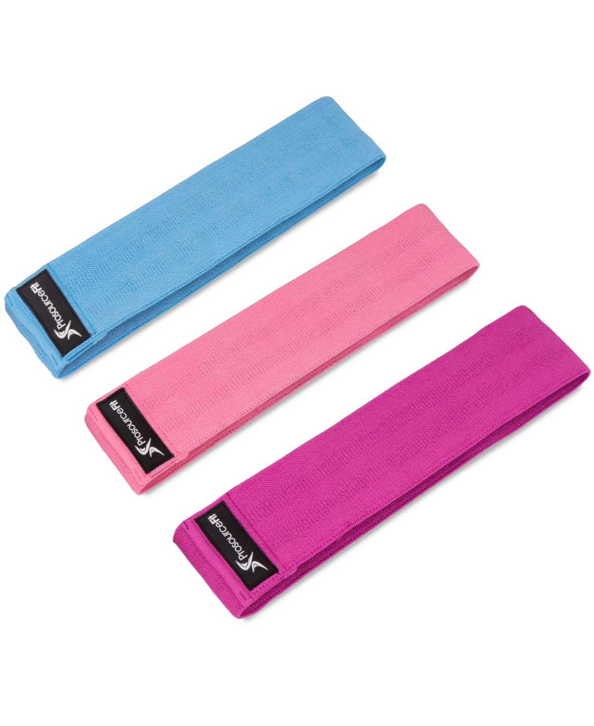 Fabric Loop Resistance Band Set of 3 - Blue/pink/purple