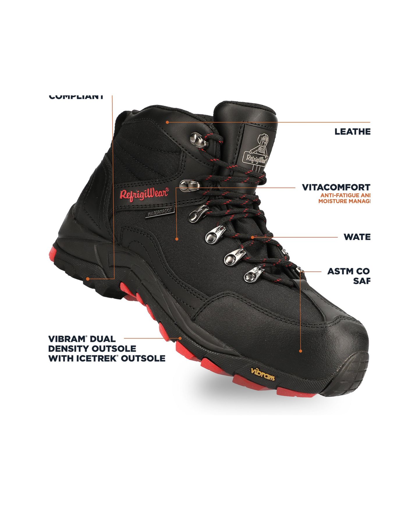 Мужские ботинки RefrigiWear Black Widow Boot, цвет: Чёрный — фото 81