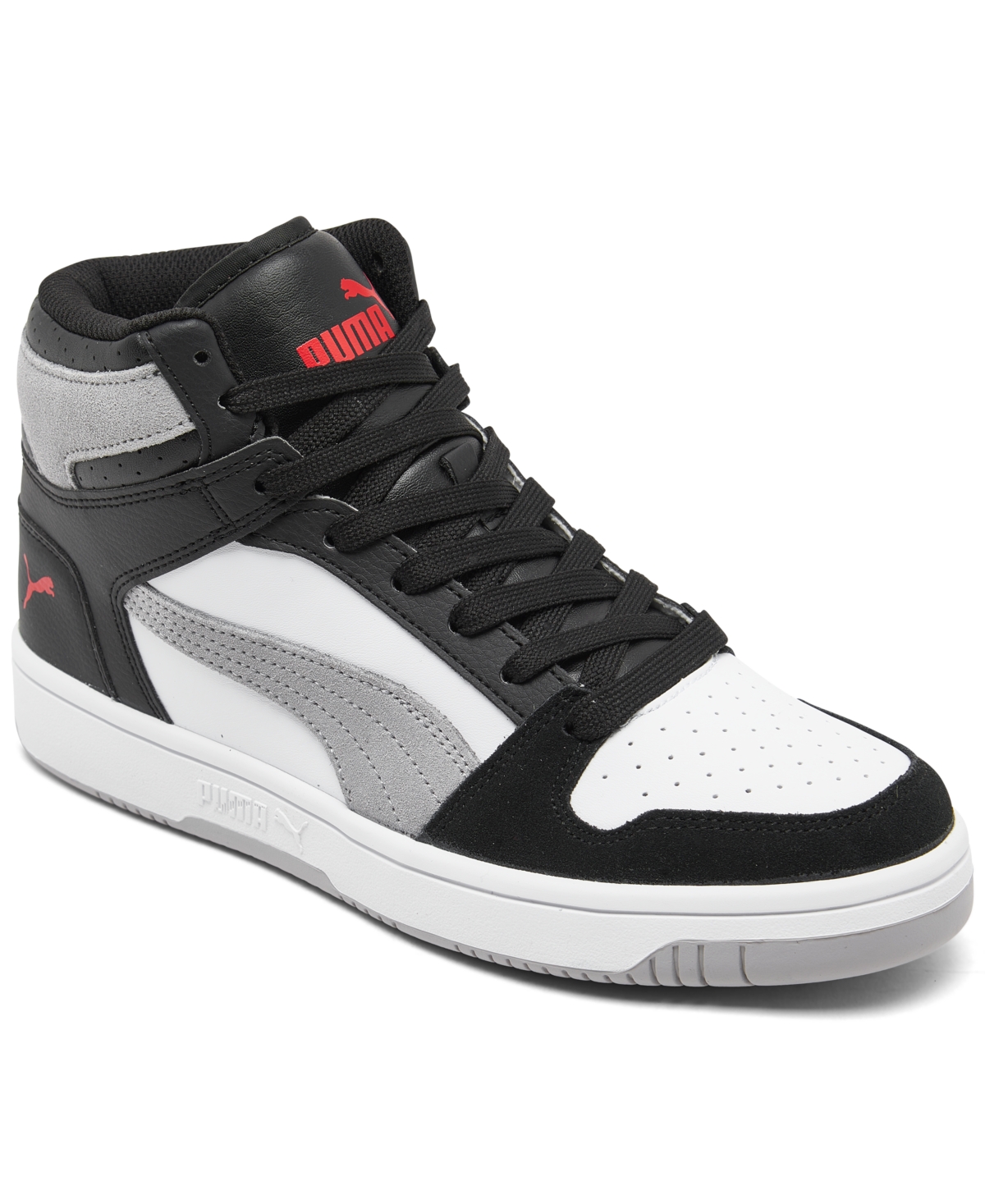 Puma Big Kids Rebound Layup Casual Sneakers From Finish Line In Black