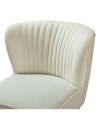 Velvet Accent Chair with Gold Metal Legs for Bedroom Guest Room Vanity