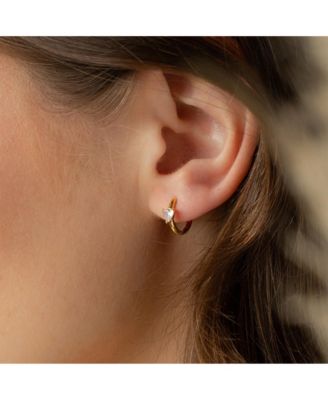 Sterling Silver 18k Gold Plated Annette Huggies Holiday Gift Idea