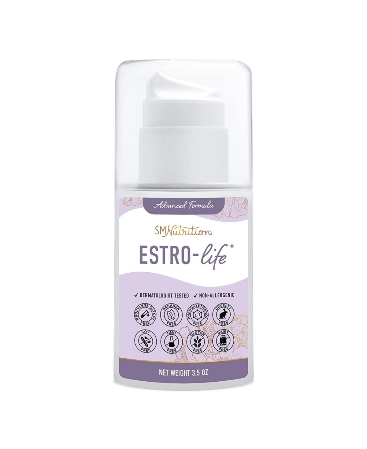 Paraben-Free Estrogen Estriol Cream (84 Servings, 3.5oz Pump) 175mg of Usp Micronized Estriol - For Balance At MidLife - Dermatologist-Tested, Hypoall