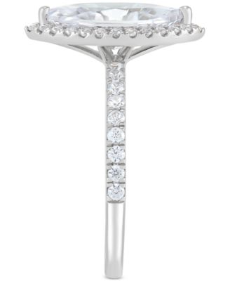 IGI Certified Lab Grown Diamond Marquise Halo Engagement Ring (2-1/2 ct. t.w.) in 14K White Gold