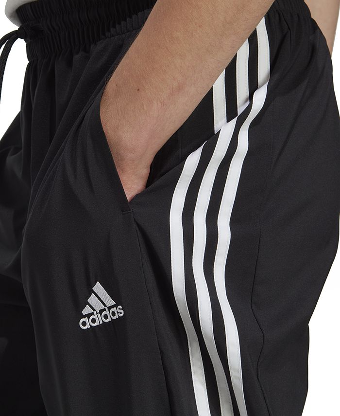 adidas Men\'s Macy\'s Pants Essentials Tracksuit Elastic AEROREADY 3-Stripes Woven Cuff 