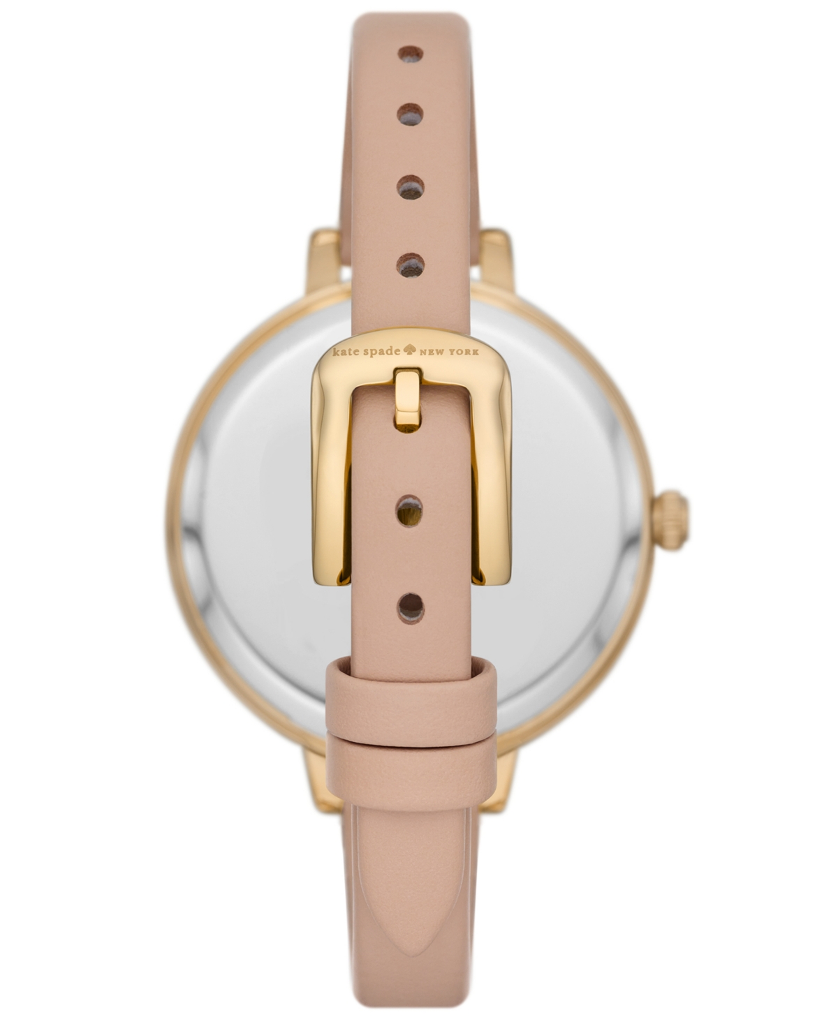 Shop Kate Spade Women's Metro Three-hand Nude Leather Watch 34mm Gift Set