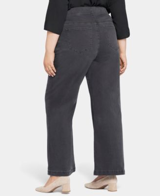 Plus Size Pull On Teresa Wide Leg Jeans