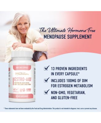 Menopause Supplement for Women, Hot Flashes & Night Sweats, Hormone Balance, Menopause Relief, Black Cohosh, DIM, Red Clover, 60ct