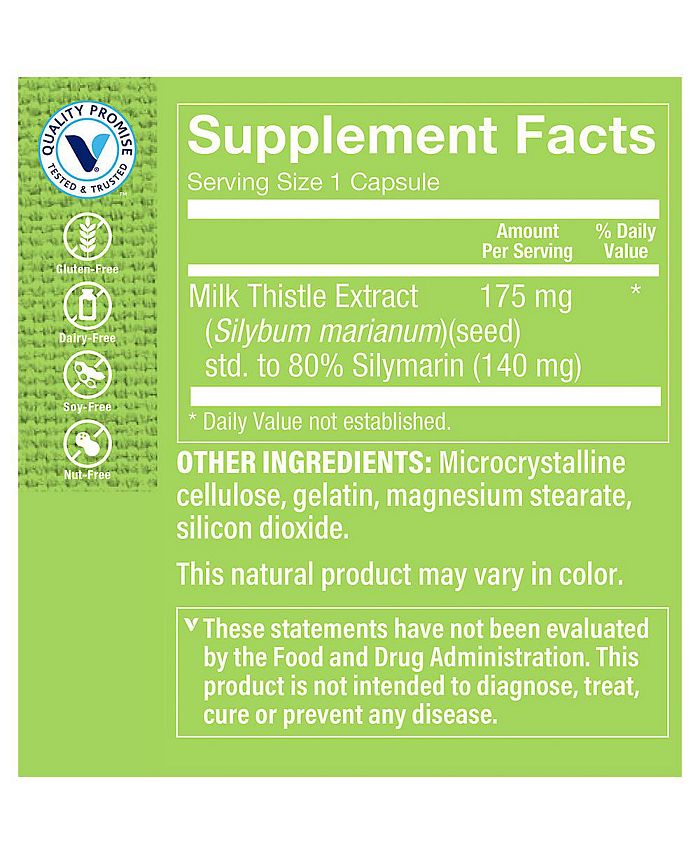 The Vitamin Shoppe Milk Thistle Extract Promotes Liver Health