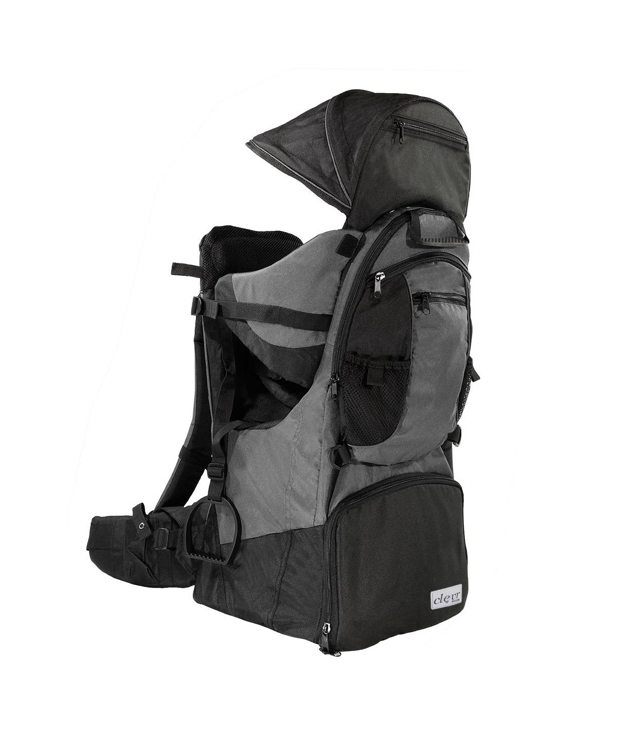 ClevrPlus Toddler Deluxe Outdoor Backpack Baby Carrier Light Outdoor Hiking,- Grey