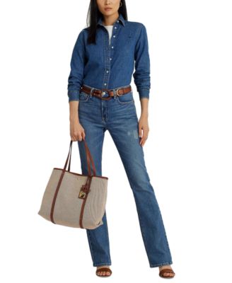 Canvas & Leather Emerie Extra Large Tote Bag