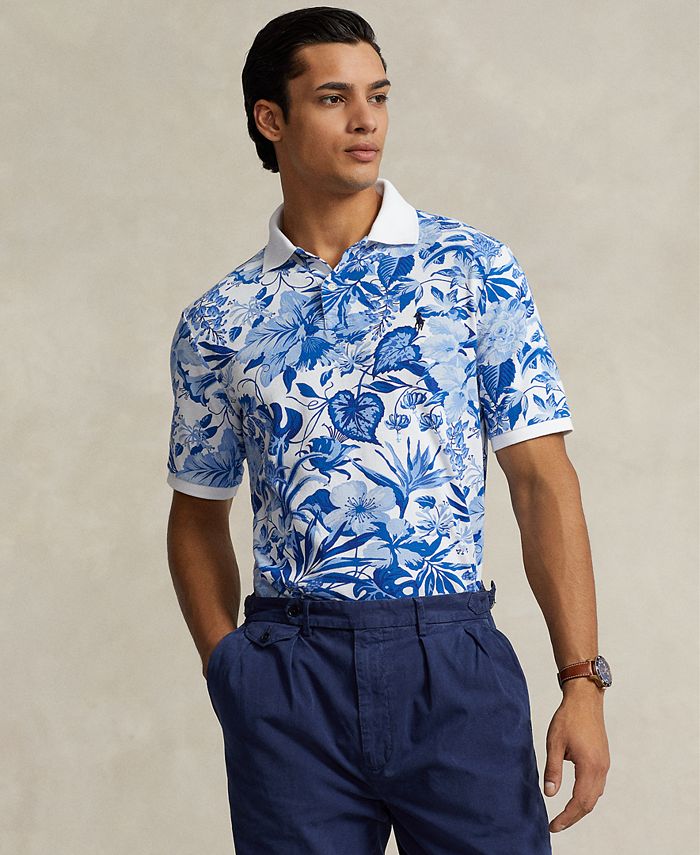 Nautica Men's Classic-Fit Icon-Print Performance Deck Polo Shirt - Macy's