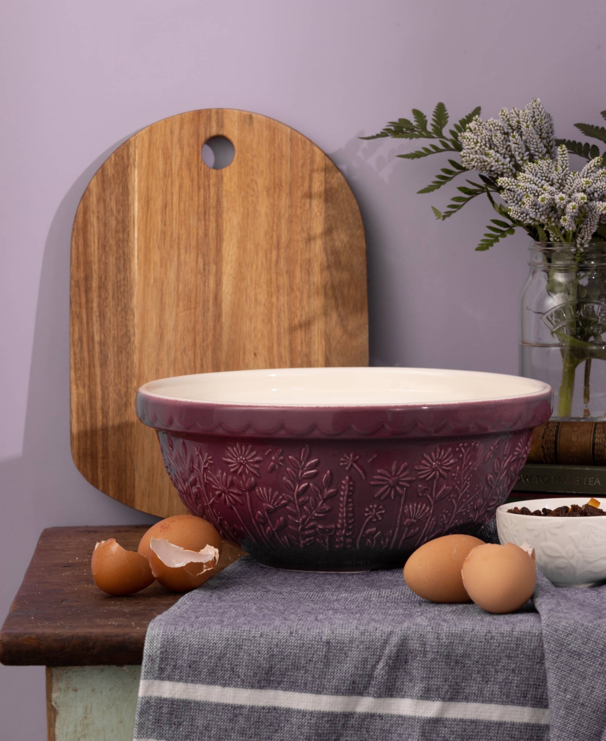 Mason Cash In The Meadow 11" Mixing Bowl In Purple