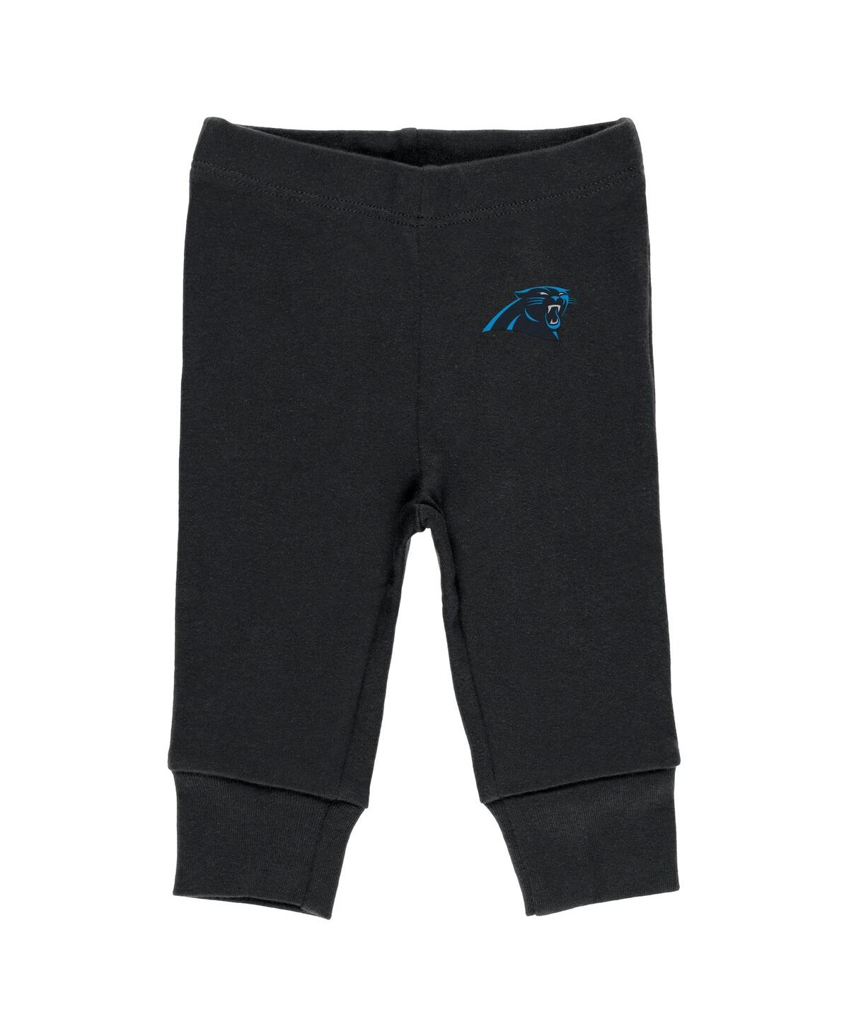 Shop Wear By Erin Andrews Newborn And Infant Boys And Girls  Gray, Black, White Carolina Panthers Three-pi In Gray,black,white