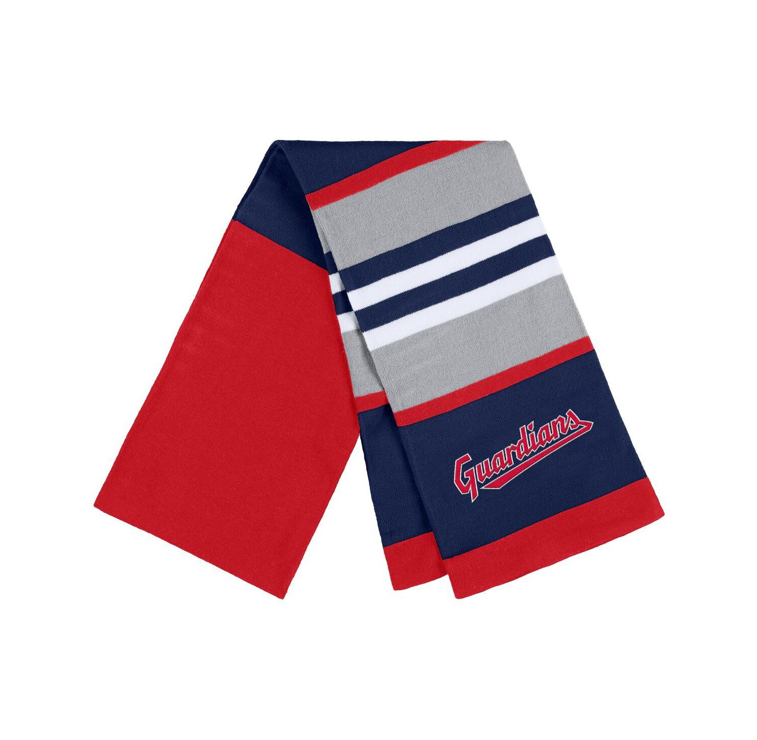 Women's Cleveland Guardians Stripe Glove and Scarf Set