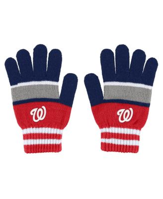 Women's Washington Nationals Stripe Glove and Scarf Set
