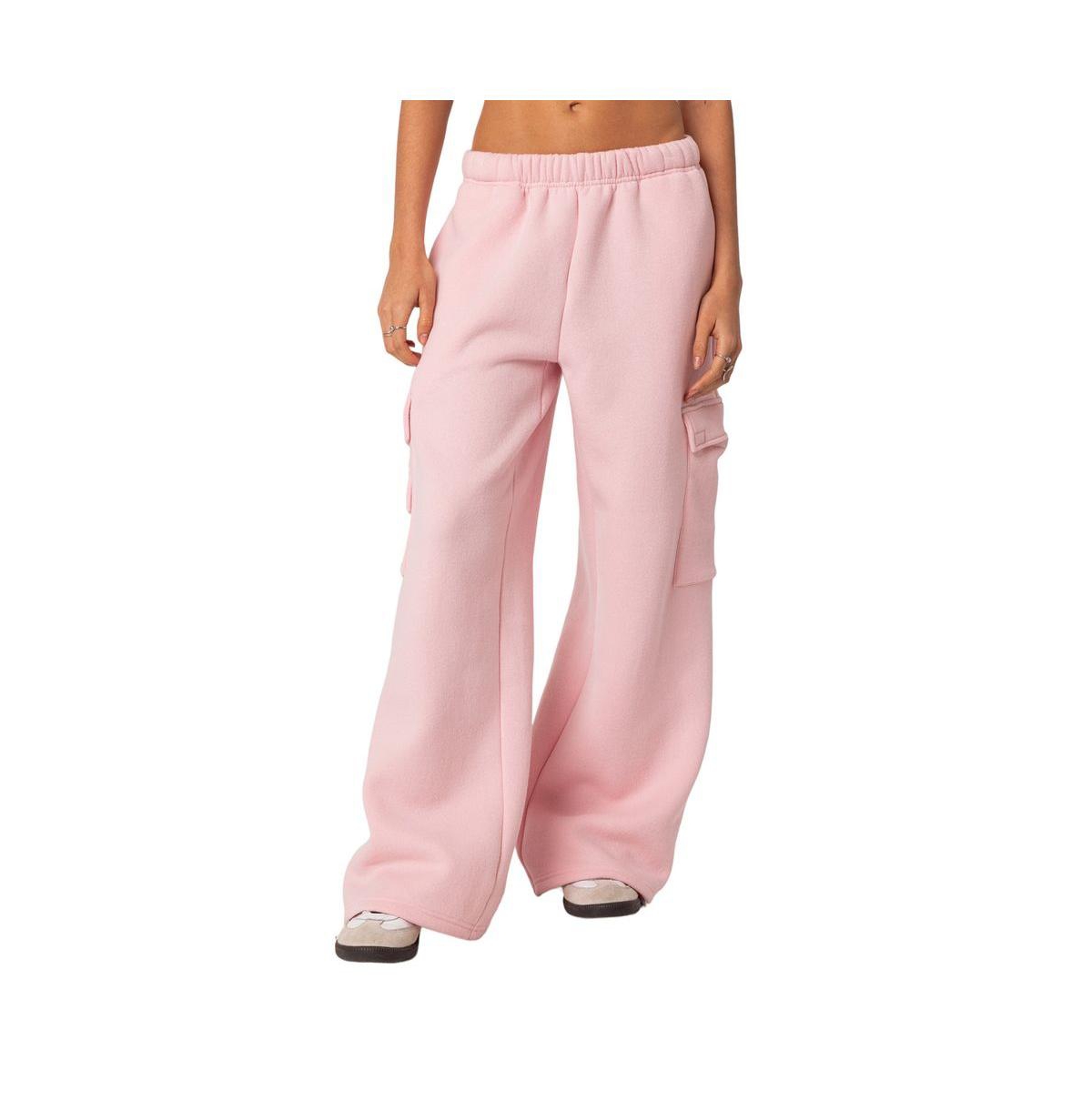 Edikted Women's Wide Leg Cargo Sweatpants