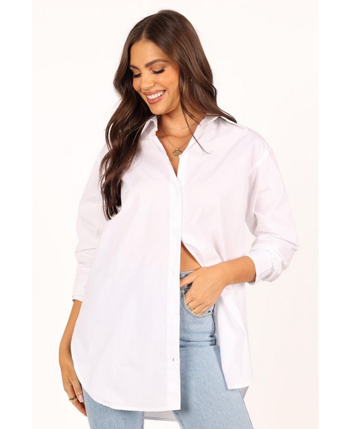 Petal and Pup Women's Tal Oversized Shirt - White - Macy's