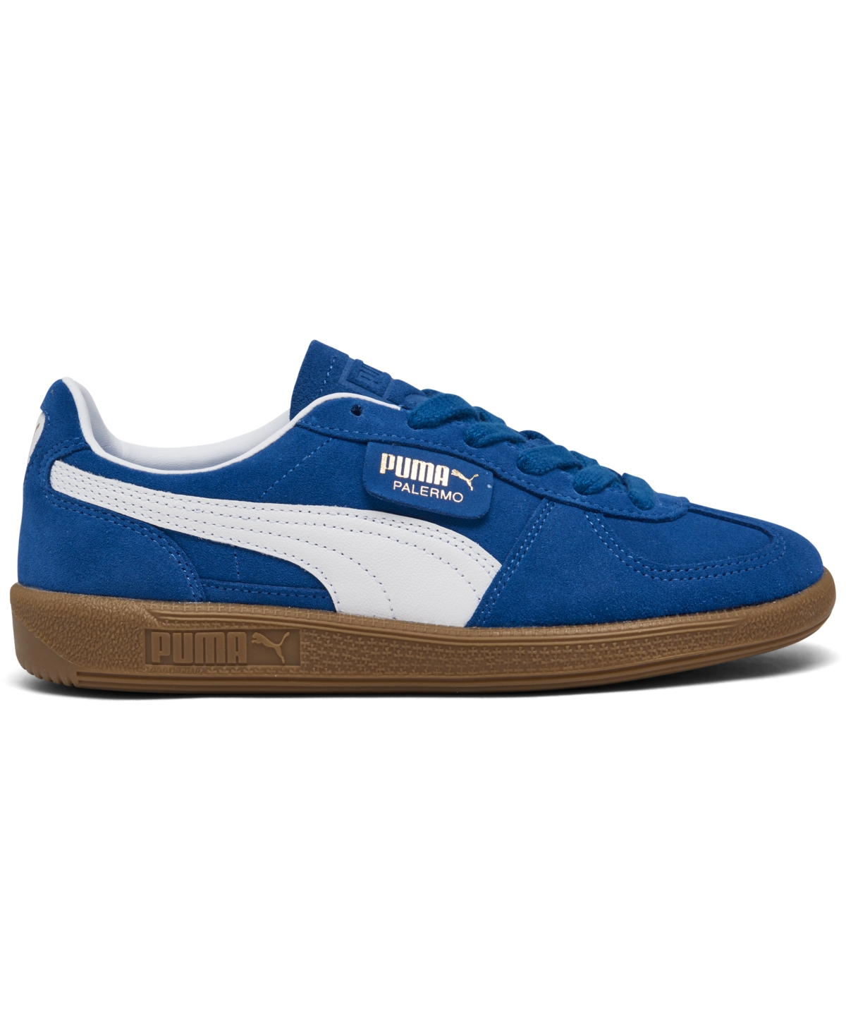 Shop Puma Women's Palermo Casual Sneakers From Finish Line In Cobalt Glaze, White